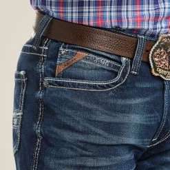 Ariat Men's M4 Low Rise Stretch Adkins Boot Cut Jean -Modern Life Shop 10021767 01 warm