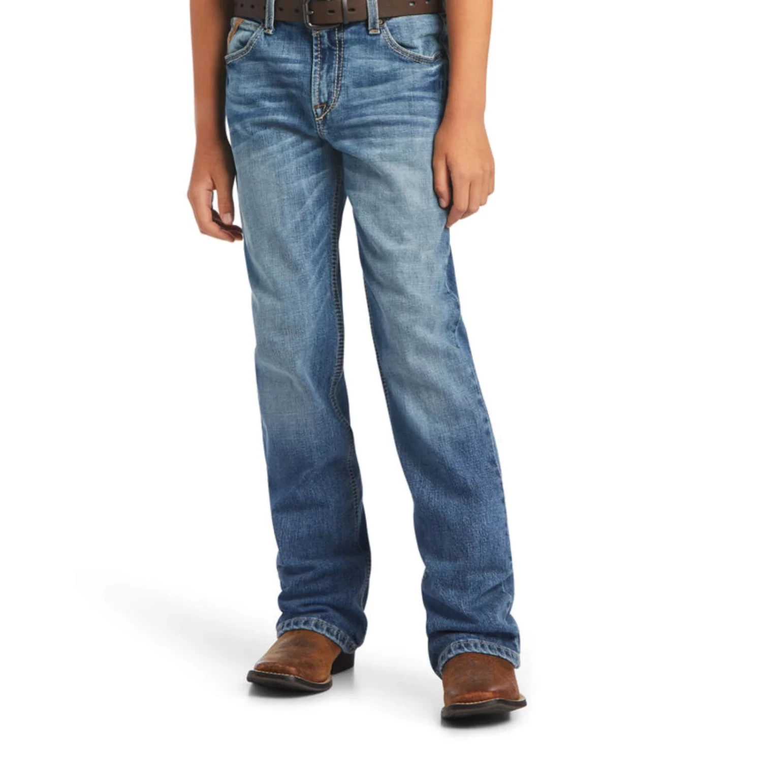 Ariat Boy's Straight B4 Merrick Rattler Bootcut Jeans 4 Ariat Boy's Straight B4 Merrick Rattler Bootcut Jeans - Image 2