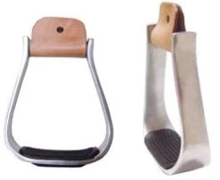 AHE Light Weight Aluminum Stirrups W/Black Pad Plain