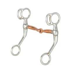 Tough 1 Miniature Training Snaffle W/Copper Mouth 3-1/2"