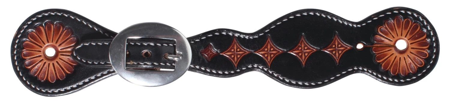 Professional's Choice Diamond Tooled Spur Strap 3 Professional's Choice Diamond Tooled Spur Strap