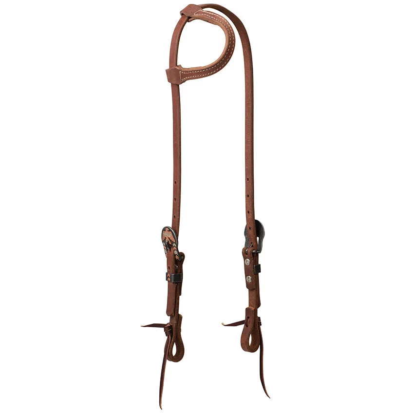Weaver Leather Weaver ProTack Sliding Ear Headstall With Designer Hardware 4 Weaver Leather Weaver ProTack Sliding Ear Headstall With Designer Hardware - Image 2
