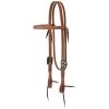 Weaver Leather Weaver Silver Flower Browband Headstall