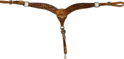 Cactus Saddlery Floral Tooled Breast Collar