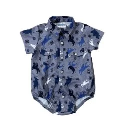 Shea Baby Boys Roughstock Pearl Snap Onesie