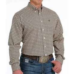 Cinch Men's Long Sleeve Print Shirt