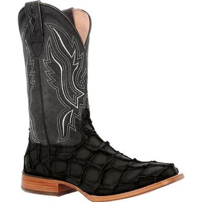 Mens Durango Matte Black Pirarucu Boot 3 Mens Durango Matte Black Pirarucu Boot