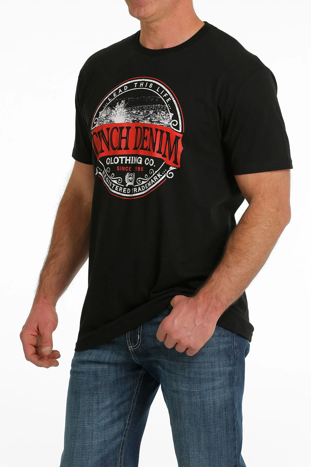 Cinch Men's "Lead This Life" Black T-Shirt 5 Cinch Men's "Lead This Life" Black T-Shirt - Image 3