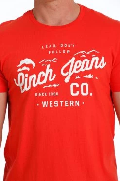 Cinch Men's "Lead, Don't Follow" Red T-Shirt -Modern Life Shop MTT1690561 4