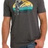 Cinch Men's Heather Charcoal Bull Rider T-Shirt -Modern Life Shop MTT1690574