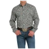Cinch Men's Long Sleeve Paisley Print Shirt -Modern Life Shop MTW1105544