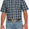 Cinch Men's Teal Plaid Short Sleeve Shirt -Modern Life Shop MTW1111400 1 900x 3aaaf2c2 227e 4606 ac70 c65b5b0ddbd4