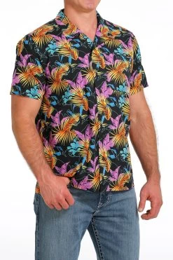 Cinch Men's Hawaiian Bronc Riding Camp Shirt -Modern Life Shop MTW1401029 2