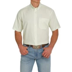 Cinch Men's ArenaFlex Lime Button Down Shirt