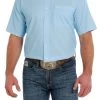 Cinch Men's Light Blue Diamond Print Short Sleeve ArenaFlex Shirt -Modern Life Shop MTW1704111 1