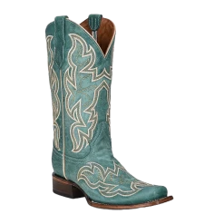 Corral Womens Circle G Turquoise Square Toe Boot