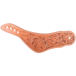 Martin Saddlery Women's Dove Wing Natural Rose Flower Spurstraps