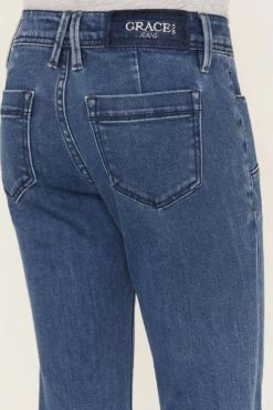 Grace In LA Girl's Boho Flare Button Front Trouser Jeans -Modern Life Shop Screenshot2022 12 07at12.40.59PM