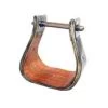 AHE X-Wide Wood Bell Stirrup SS Metal Wrap Body 4" -Modern Life Shop Stirrup