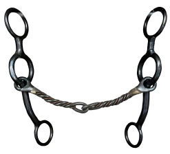 Dutton Long Shank Twisted Wire Snaffle Z2-43