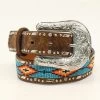 Ariat Girl's Hair On Beaded Leather Western Belt -Modern Life Shop a1302602 600x492 1