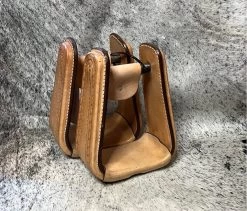 Leather Tooled Stirrups