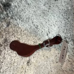 Leather Shaped Latigo Leather Spur Straps W Small Buckle