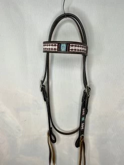R Bar B-PT Beaded Inlay Headstall -Modern Life Shop image 387a0565 1913 4210 8009 e74b6031f9a6