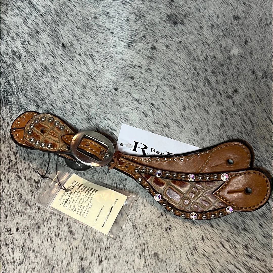 Alamo Saddlery Spur Straps 382-JGB 3 Alamo Saddlery Spur Straps 382-JGB