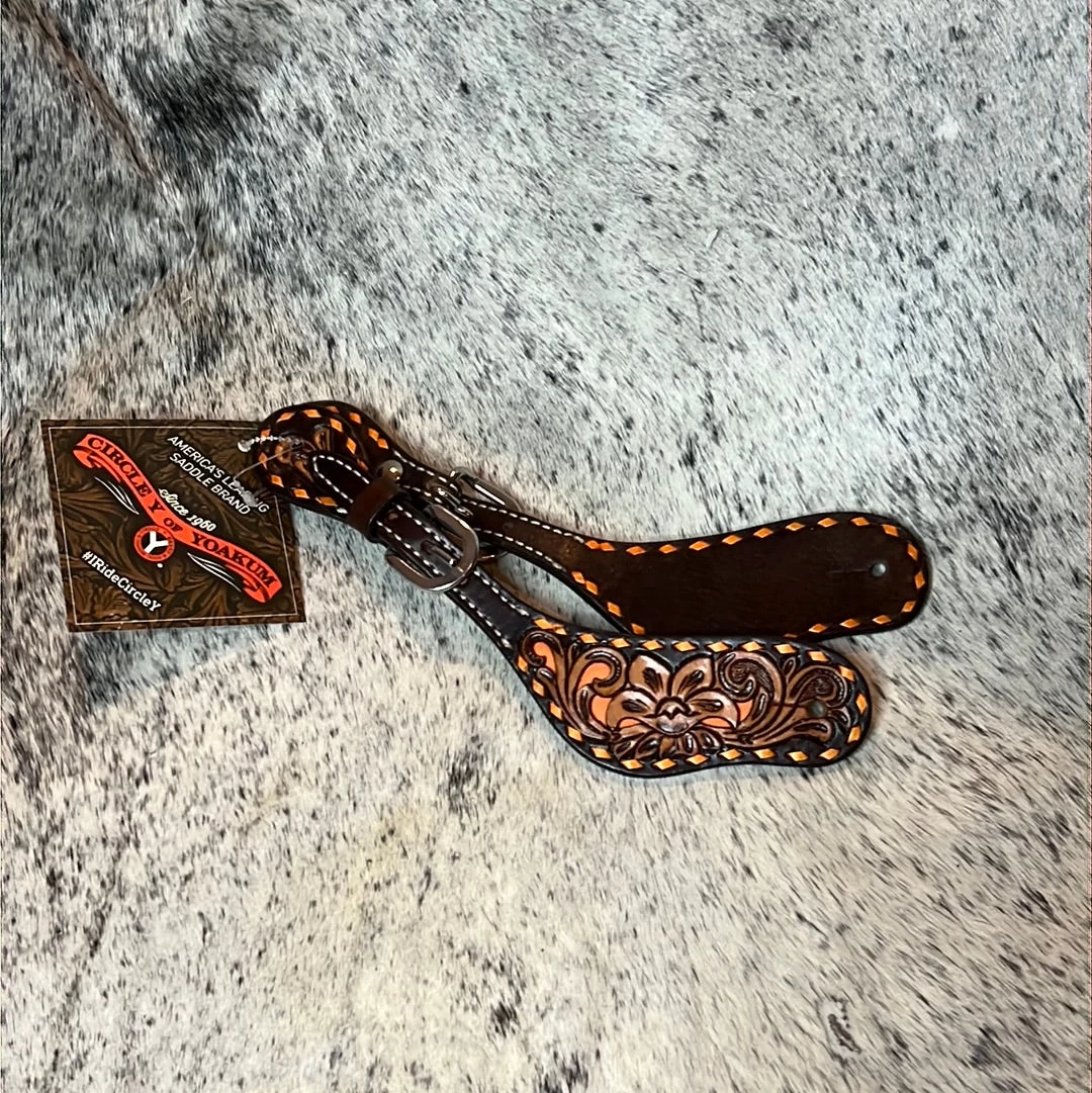 Circle Y Ladies Spur Straps X0724-3001 3 Circle Y Ladies Spur Straps X0724-3001