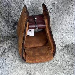 Leather Covered Deep Roper Stirrup, All Roughout