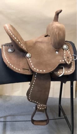 C/S Kids Barrel Saddle, Chocolate 12"