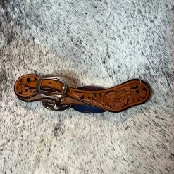 SS750 Scott Thomas Women's Spur Straps Floral Dyed Black Background