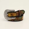 Nocona Girls Sunflower Tooled Black Belt -Modern Life Shop image f286fa1c b9b0 44cd bd49 98245658a13d