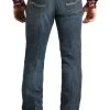 Cinch Men's Slim Fit Dark Stone Wash Ian Jeans -Modern Life Shop mb53436001 3 1768 detail 1