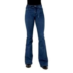 Women’s Stetson Tie Blue Flare Jeans